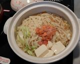 鍋の〆に鮭コンソメチーズうどん作り方2写真