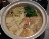 鍋の〆に鮭コンソメチーズうどん作り方3写真