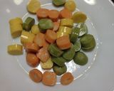 シーセージ入りカラフル野菜サイコロサラダ作り方2写真