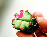 お弁当に ♬ 簡単きゅうりの飾り切り♡作り方6写真
