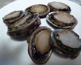 とこぶしの煮付け♫作り方1写真