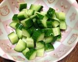 シーセージ入りカラフル野菜サイコロサラダ作り方5写真
