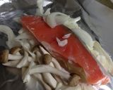 簡単☆鮭のホイル焼き〜味噌マヨ味〜作り方1写真