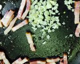 アスパラと舞茸のガーリック炒め作り方3写真
