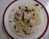 サーモンのクリームパスタ!スマイリー流!作り方17写真