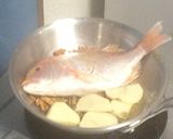 豪快！まるごとれんこ鯛のアクアパッツァ作り方4写真