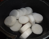大根と手羽中の煮もの作り方1写真