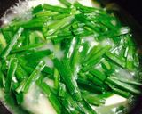 豆腐とニラのほっこり鶏白湯スープ♫作り方3写真