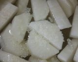 冬大根と手羽元の親子照り焼き作り方2写真
