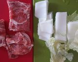 レンジで簡単!豚肉と白菜のミルフィーユ作り方2写真