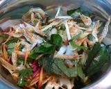 サクサク美味しい☆赤水菜のかき揚げ作り方2写真