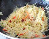 酸辣土豆丝(すっぱからいジャガイモ)作り方3写真