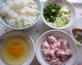 簡単☆シンプル☆チャーハン作り方1写真
