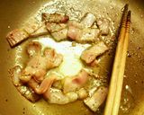 ベーコンときのこの☆バター麺つゆパスタ♪作り方1写真