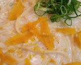 カラスミとワサビの和風クリームパスタ作り方3写真