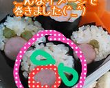 チビの冬弁当*お花の細巻き作り方5写真