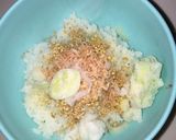 ごま油香る〜干しエビ混ぜ込みおにぎり朝作り方1写真