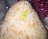 ごま油香る〜干しエビ混ぜ込みおにぎり朝作り方2写真