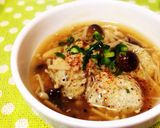 簡単！鳥ミンチとひじきのあんかけ生姜団子作り方4写真
