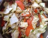 回鍋肉風焼きうどん作り方2写真