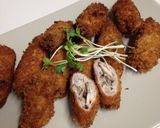 椎茸、舞茸で松茸風味の肉巻きフライ作り方4写真