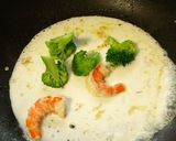 エビとブロッコリーのクリームパスタ作り方5写真
