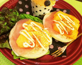 簡単朝ごはん☆生ハムと柿のトースト作り方2写真
