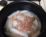 材料3つ。大根とツナの煮物作り方2写真