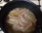 材料3つ。大根とツナの煮物作り方4写真