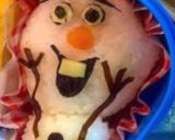 オラフのキャラ弁作り方1写真