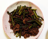 にんにくの芽と牛肉の甘味噌炒め作り方6写真