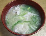 柔らかすりみのお味噌汁作り方3写真