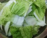 白菜とホタテのミルク煮作り方1写真