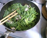 簡単！ ニラと 豚肉の 中華風 炒め煮作り方4写真