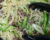 簡単♡九条ねぎですき焼きパスタ~♬作り方9写真