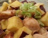 食欲そそる!!鳥とさつまいもの炒め物作り方8写真