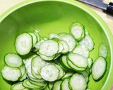 常備菜の茸de胡瓜とカニカマの酢の物作り方1写真