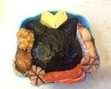 妖怪ウォッチ☆フユニャンのキャラ弁^_−作り方5写真