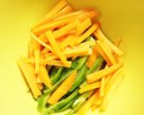 お弁当に！ピーマンと人参の塩昆布和え作り方1写真