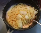 本格♡明太子とじゃがいものクリームパスタ作り方4写真