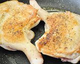 フライパンで簡単！骨付きローストチキン作り方5写真