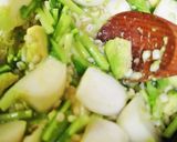 蕪とアボカドのプチプチ押し麦まとうソテー作り方12写真