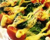 ブロッコリーとトマトのマヨチー焼き作り方3写真