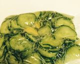 キュウリのからし漬けを乗せたポテトサラダ作り方3写真