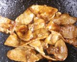 簡単☆豚ロース薄切りのソース丼作り方2写真