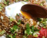 簡単☆豚ロース薄切りのソース丼作り方3写真