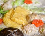 キヌア鶏団子でサラダちゃんこ豆乳鍋作り方5写真