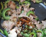 時短・簡単ゴーヤとふわふわ卵と肉の炒め物作り方10写真