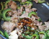 時短・簡単ゴーヤとふわふわ卵と肉の炒め物作り方10写真