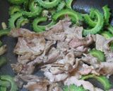 時短・簡単ゴーヤとふわふわ卵と肉の炒め物作り方9写真